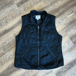 Old Navy Quilted Lightweight Black Vest Size Large